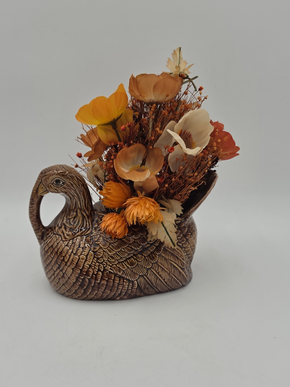 Vintage Ceramic Turkey Vase